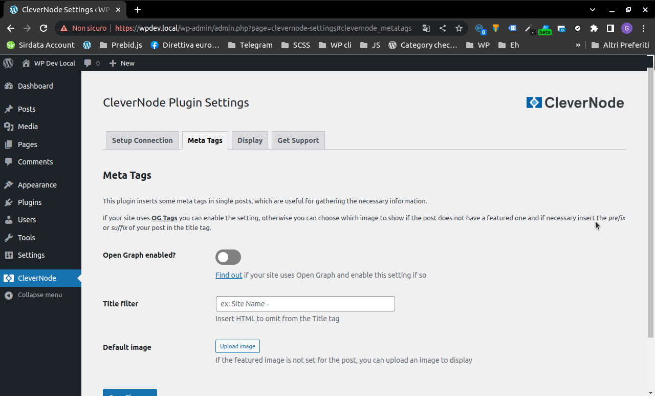 Plugin Settings - Meta Tags