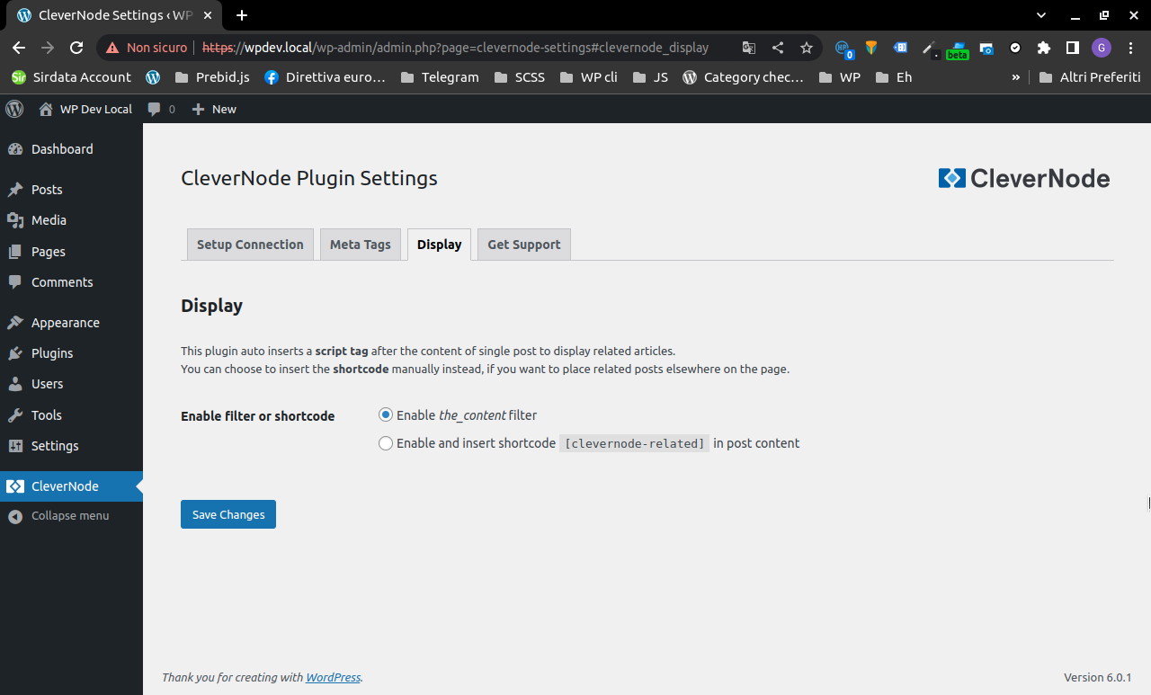 Plugin Settings - Display